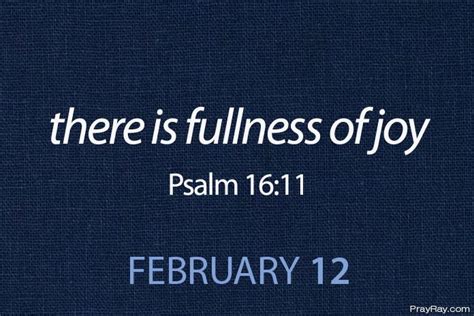 Fullness Of Joy In The Presence Of God Prayer For February 12