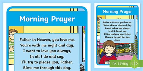 Morning Prayer Junior Display Poster Teacher Made