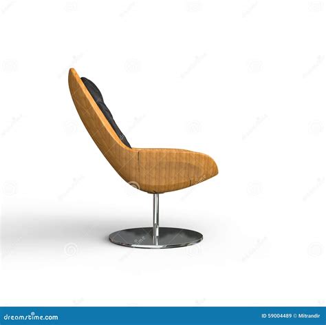 Modern Wooden Armchair Side View Stock Image Image Of Classic