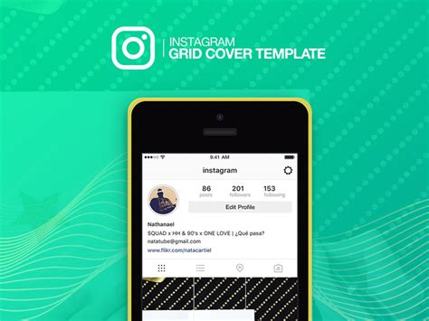 Download Instagram Grid Cover Template Freebie - Download Photoshop Resource - PSD Repo