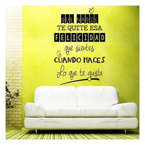 🥇 Vinilos Decorativos Adhesivos Frases Felicidad 🥇