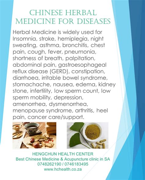 Chinese Herbal Medicine For Diseases