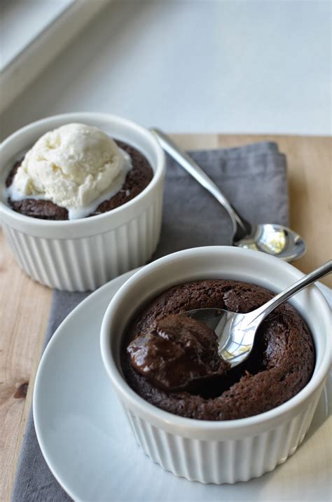 Try our fun ice cream toppings for your homemade vanilla ice cream (recipe below). Playing with Flour: Easy, speedy molten fudge cakes for two