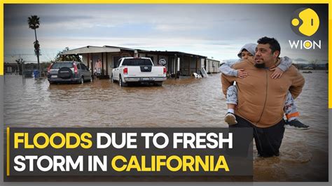 Floods Due To Fresh Storm In California Evacuation As Pajaro River