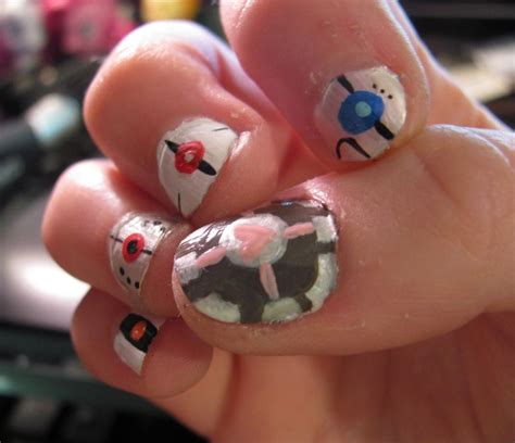 Portal 2 Nails Nails Nail Art Nail Polish