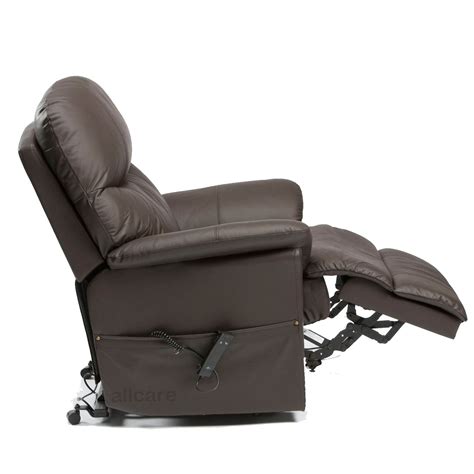 Marlow leather rise recliner chair in stone furnitureonline the marlow riser recliner is a noble chair worthy of its stately name. Restwell Lars Leather Electric Riser Recliner Chair Dual ...