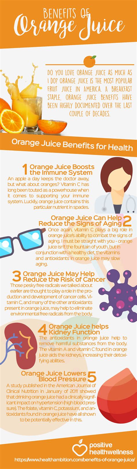 Benefits Of Orange Juice Infographic