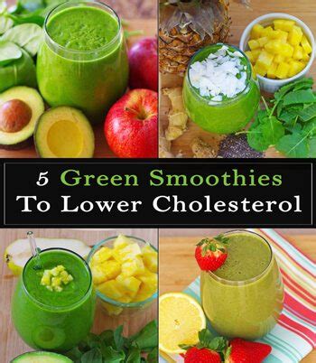 Add these foods to lower ldl cholesterol. 5 Green Smoothies To Lower Cholesterol - DavyandTracy.com