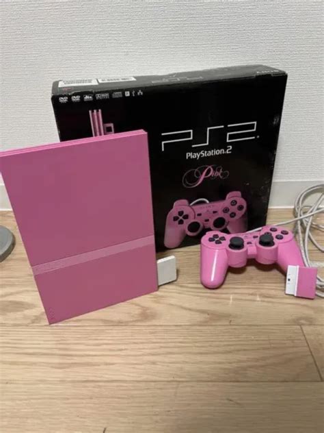 Sony Playstation 2 Ps2 Slim Console Wbox Pink Scph 77000 Ntsc J Tested