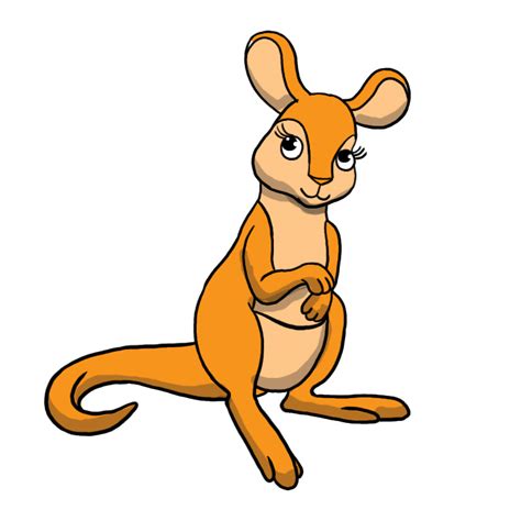 Cute Cartoon Baby Kangaroo Clipart Best