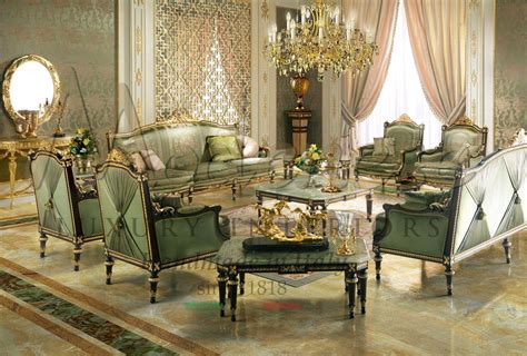 Luxury Traditional Classic Majlis Sofa Set Furniture Made In Italy Royal Home Décor