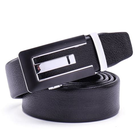 Classical Automatic Belt Buckle Leather Belts Mens Waist Strap Belt