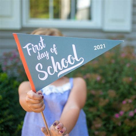 Remember Your Childs First Day Of School This Year With A First Day Of