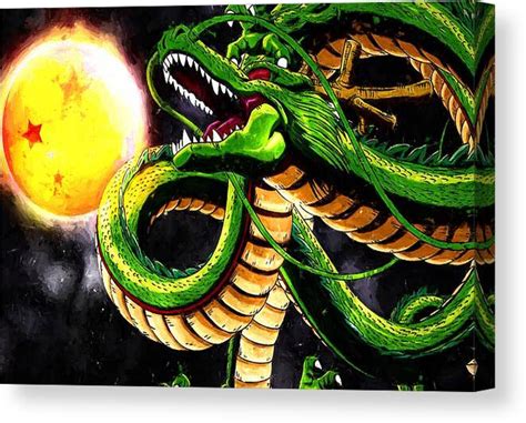 Shenron The Eternal Dragon Canvas Print Canvas Art By Jesse Plankman
