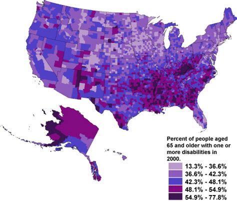 Censusscope Demographic Maps Disability