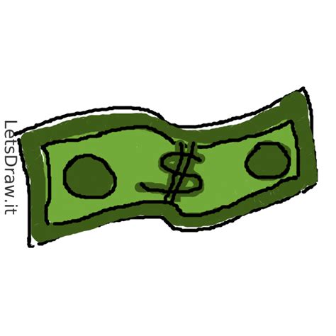 How To Draw Dollar Bill Letsdrawit