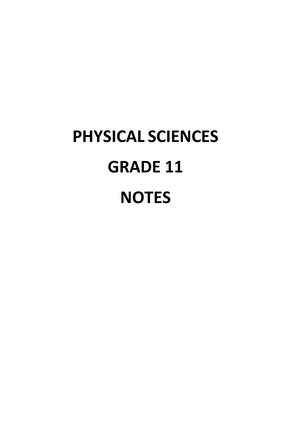 Physical Sciences Grade Nov P And Memo Marks Time