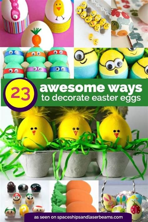 23 Adorable Easter Egg Decorating Ideas Spaceships And