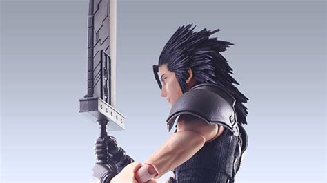 Crisis Core Zack Fair Play Arts Kai Figure Comes With Buster Sword