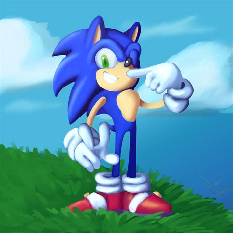 Artstation Sonic Painting 2