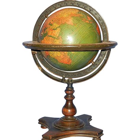 Vintage Kittinger Company 8 Inch Terrestrial Table Globe Buffalo New