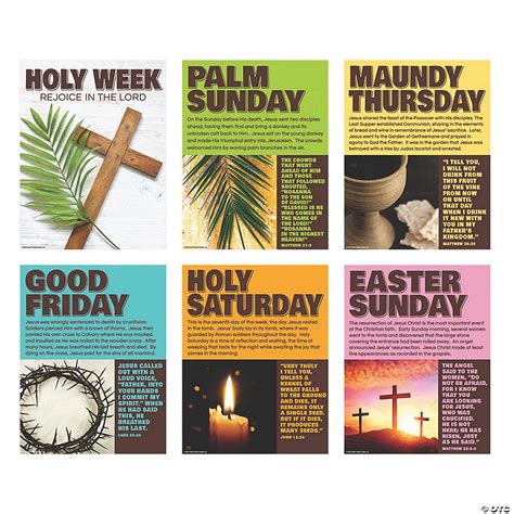 Holy Week Poster Set Oriental Trading