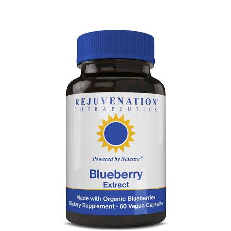 Organic Blueberry Extract 350mg 60 Vegan Capsules Brain Health