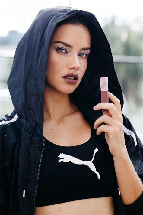 Adriana Lima Gets Sporty Chic In Puma X Maybelline Campaign Fashion