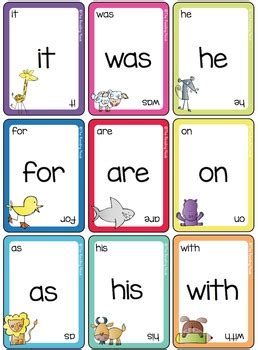Sight words are high frequency words used in the english language. Sight Word Card Games - Fry Words First 100 by The Reading Nook | TpT