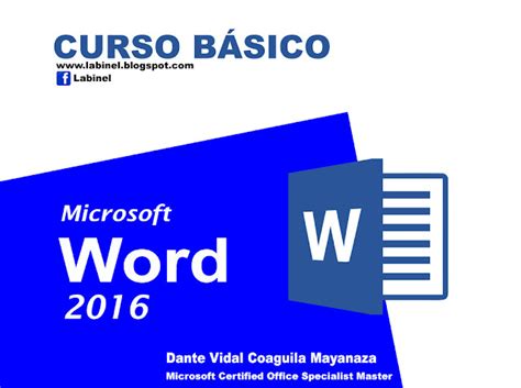 Curso De Microsoft Word 2016 Nivel Básico ~ Blog Del Profesor Dante