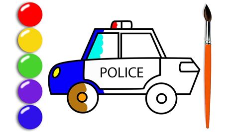 How To Draw A Police Car Learn To Draw Step By Step Youtube