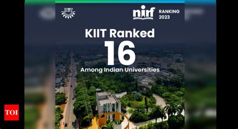 Kiit Jumps To 16th Position In Nirf Indian Rankings 2023 Eduvoice