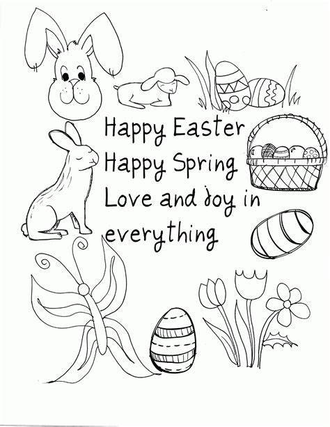 Easter Coloring Pages Pdf Coloring Home