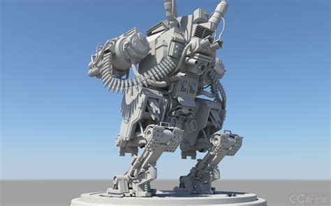 机械战甲maya模型精细复杂的的战斗机 三妞妞作品 人物机器人机甲 cg模型网