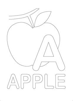 Coloring Pages Letter A