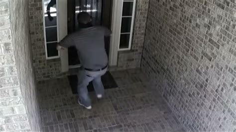 Thief Caught On Camera Breaking Into Home Youtube