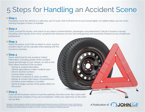 Infographic 5 Steps For Handling An Accident Scene Johntalk