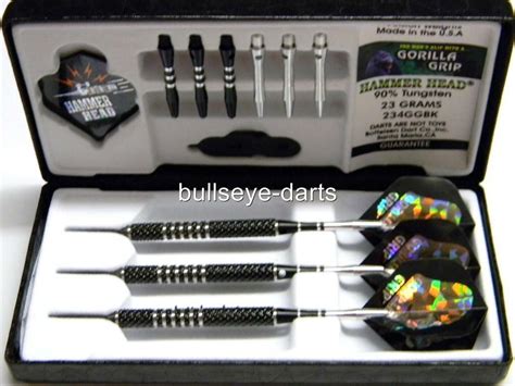 Bottelsen 234ggbk Gorilla Grip Hammer Head 23 Gram Steel Tip Darts Ebay