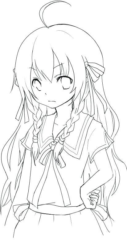Sakura coloring pages for kids printable free. Anime School Girl Coloring Pages at GetColorings.com ...