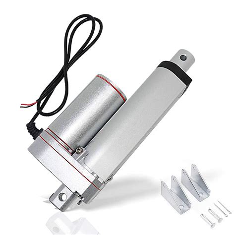 Eco Worthy 12v 2 Inch Stroke Linear Actuator 330lbs Maximum Lift With Mounting Brackets 12vdc 2