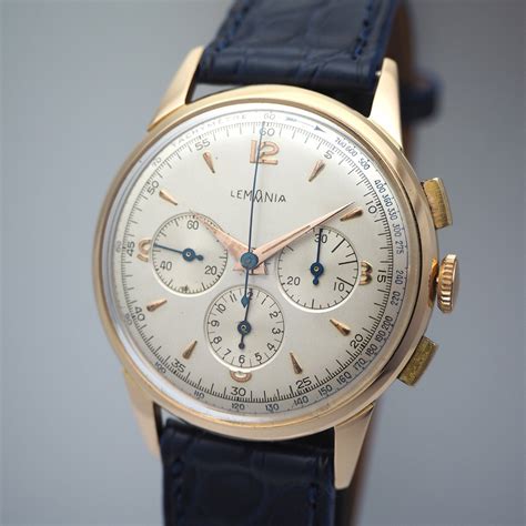 Lemania Chronograph Vintage Cal1275 Gold 18k750 Ihr Onlineshop