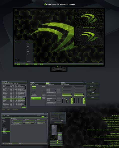 Nvidia Theme Icon Rain For Windows 7 Cleodesktop I