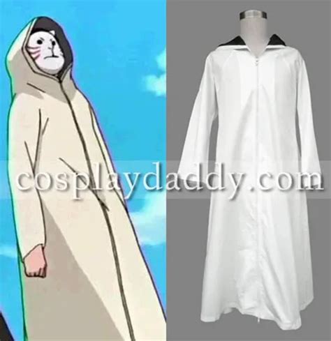 Naruto Anbu Cloak Cosplay Costume 1st White Colorcostume Labels