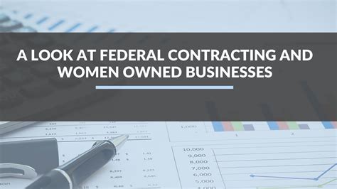 A Look At Federal Contracting For Women Owned Businesses