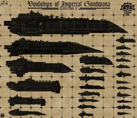 Voidships Of Imperial Gondwana Size Chart I By Martechi On Deviantart