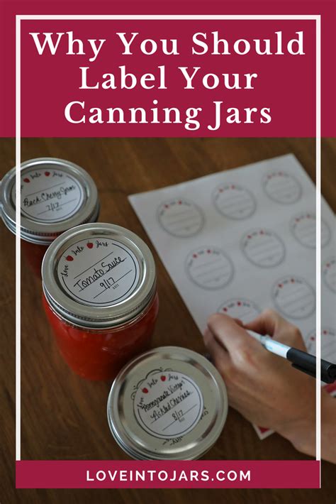 Why You Need To Label Your Canning Jars Love Into Jars