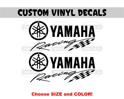 Yamaha Racing Decals 1 Set Yamaha Racing Stickers Motorcycle Etsy