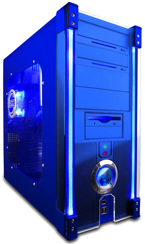 Separate and distinct from others of the same kind; Apevia X-Discovery Computer Case - Blue
