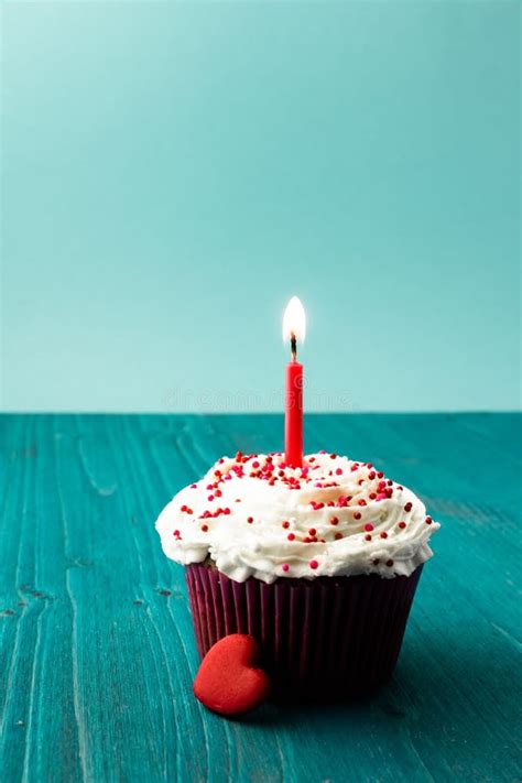Sweet Little Birthday Cake With Candles Stock Photo Image Of Blue