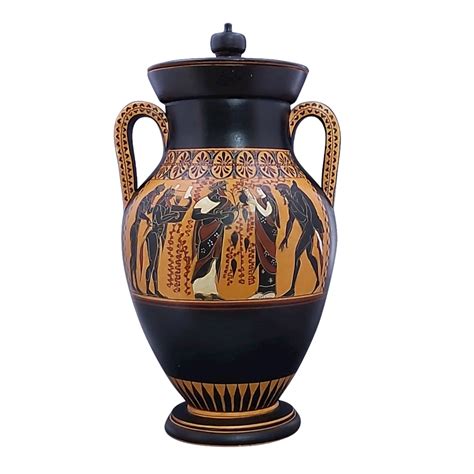Amphora Persephone Supervising Sisyphus Sisyphos Punishmend Ancient